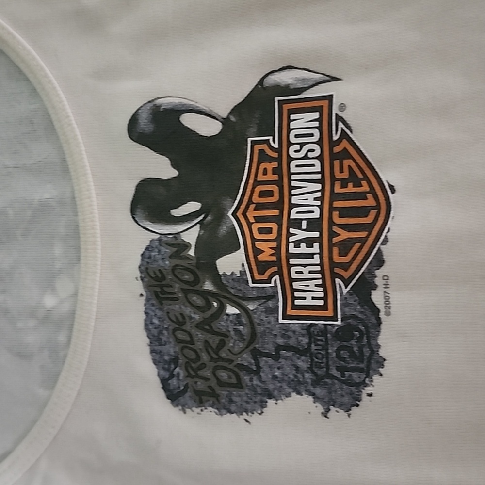 VEUC Harley-Davidson Wm Sz M Scoopneck Tank Top